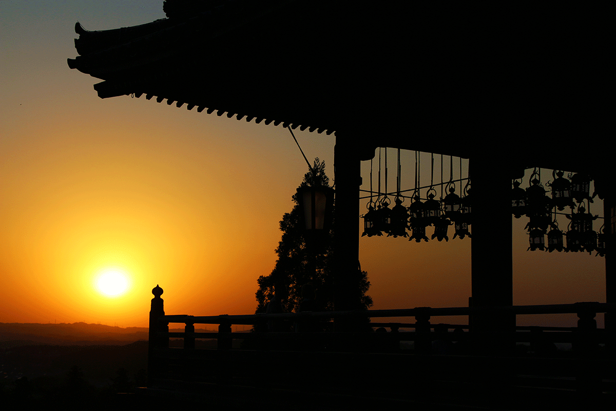 【奈良】到二月堂看夕陽